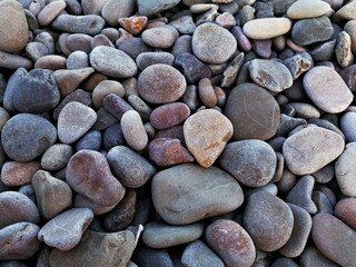
set of stones of different shapes, sizes and colors