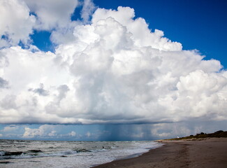 Clouds over the sea