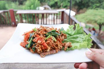 stir fried noodles or noodles without soup