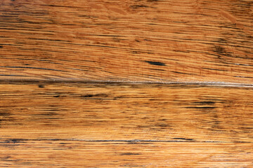 Fototapeta premium Old oak barrel fragment with dark and bright texture of wood