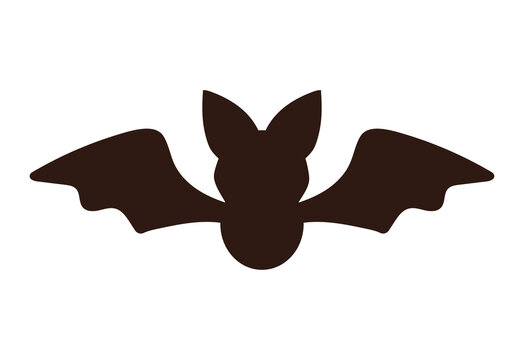 halloween bat silhouette vector design