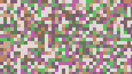 Geometric squares with bright colors. Checkered background with large squares.