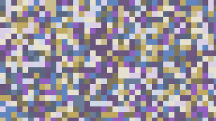 Geometric squares with bright colors. Checkered background with large squares.