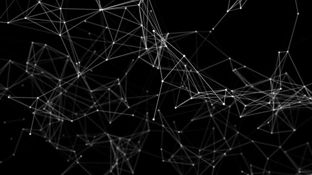 4k 3D Science Molecular structure Loop background Animation. template wallpaper or banner with a DNA molecules. Asbtract scientific molecule background. Wave flow, innovation pattern