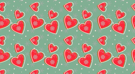 New year's seamless pattern 