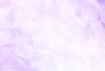 Fototapeta premium Light Purple vector triangle mosaic template.