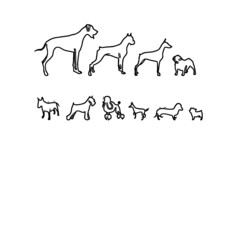 dogs puppy animals mens sweat design animals coloring book animals vector illustration