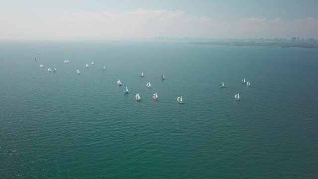 sailboats on lake Ontario