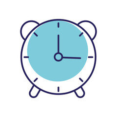 clock line style icon vector design