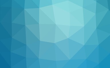 Light BLUE vector blurry triangle texture. Geometric illustration in Origami style with gradient. Polygonal design for your web site.