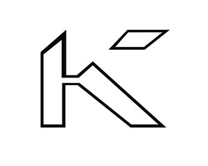 k creative initial logo letters and logo designs