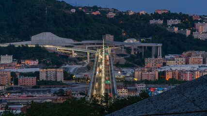 The new San Giorgio bridge in Genoa, Italy.