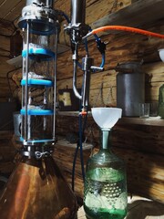 ukrainina alcohol making mashine. still