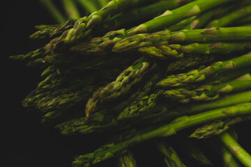 macro close up of asparagus