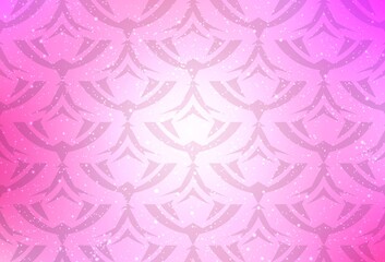 Light Pink vector background with polygonal style. Modern abstract illustration with colorful triangles. Template for wallpapers.