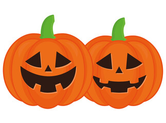 halloween pumpkins cartoons vector design