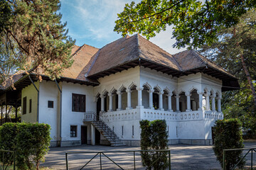 Fototapeta na wymiar Barbu Ganescu House ( casa Barbu Ganescu ) in Targu-Jiu, Romania. Constantin Brancusi lived here lived here during years 1937 – 1938.