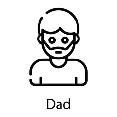 man vector line icon