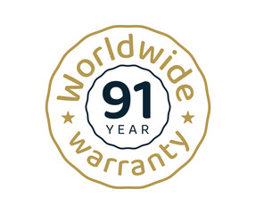 91 years worldwide warranty, 91 years global warranty