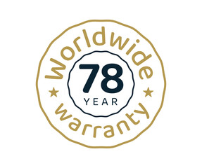 78 years worldwide warranty, 78 years global warranty