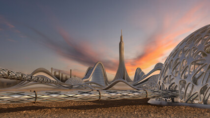 Futuristic City Skyline © 3000ad