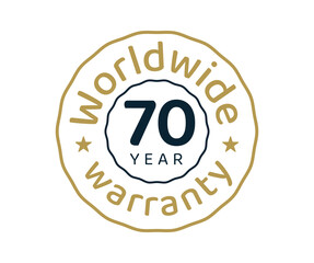 70 years worldwide warranty, 70 years global warranty