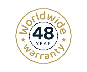 48 years worldwide warranty, 48 years global warranty