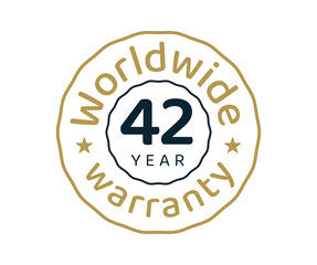 42 years worldwide warranty, 42 years global warranty