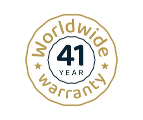 41 years worldwide warranty, 41 years global warranty