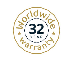 32 years worldwide warranty, 32 years global warranty