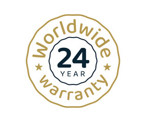 24 years worldwide warranty, 24 years global warranty