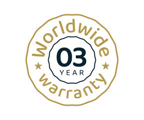 3 years worldwide warranty, 3 years global warranty
