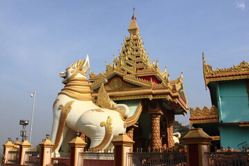  Global Vipassana Pagoda, Buddhist Meditation Dome Hall, Gorai, North-west of Mumbai, Maharashtra,...