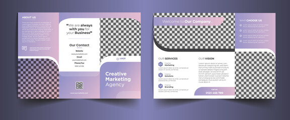 Corporate Trifold Brochure. Fully editable. Modern color scheme and scalable to any size.