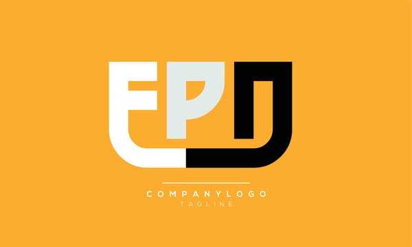 Alphabet letters Initials Monogram logo EPD,PD,EP