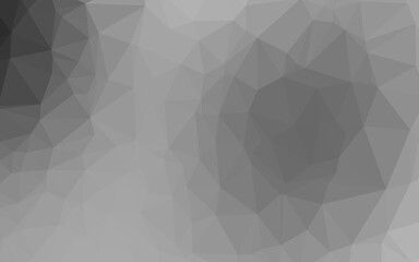 Light Silver, Gray vector blurry triangle template. Colorful illustration in Origami style with gradient.  Template for a cell phone background.
