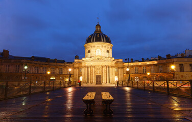 Fototapeta premium The French Academy is pre-eminent French council for matters pertaining to the French language.Paris. France.