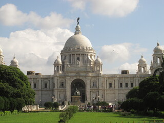 Victoria Memorial, Kolkata, West Bengal, British architecture, museum and tourist destination, 