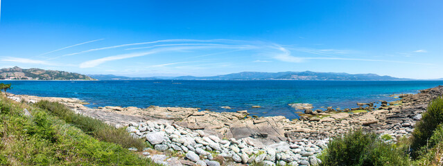 Landscape at the Beach of Muros (in Spanish Playa de Muros) Northern Spain Galicia A Coruña