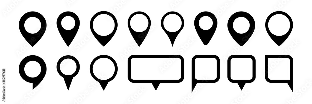 Poster map pin mark icon sign vector. gps location marker. route destination tag point. geo navigation trav
