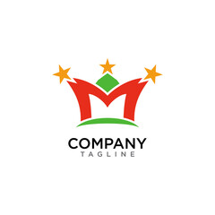 This is a M letter logo template