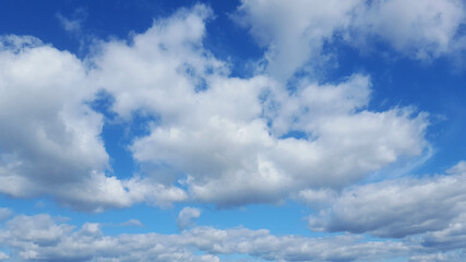 Naklejka na ściany i meble blue dramatic cloudy sky heaven