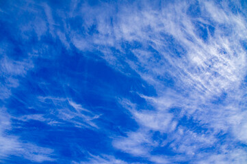 Beautiful blue white sky texture