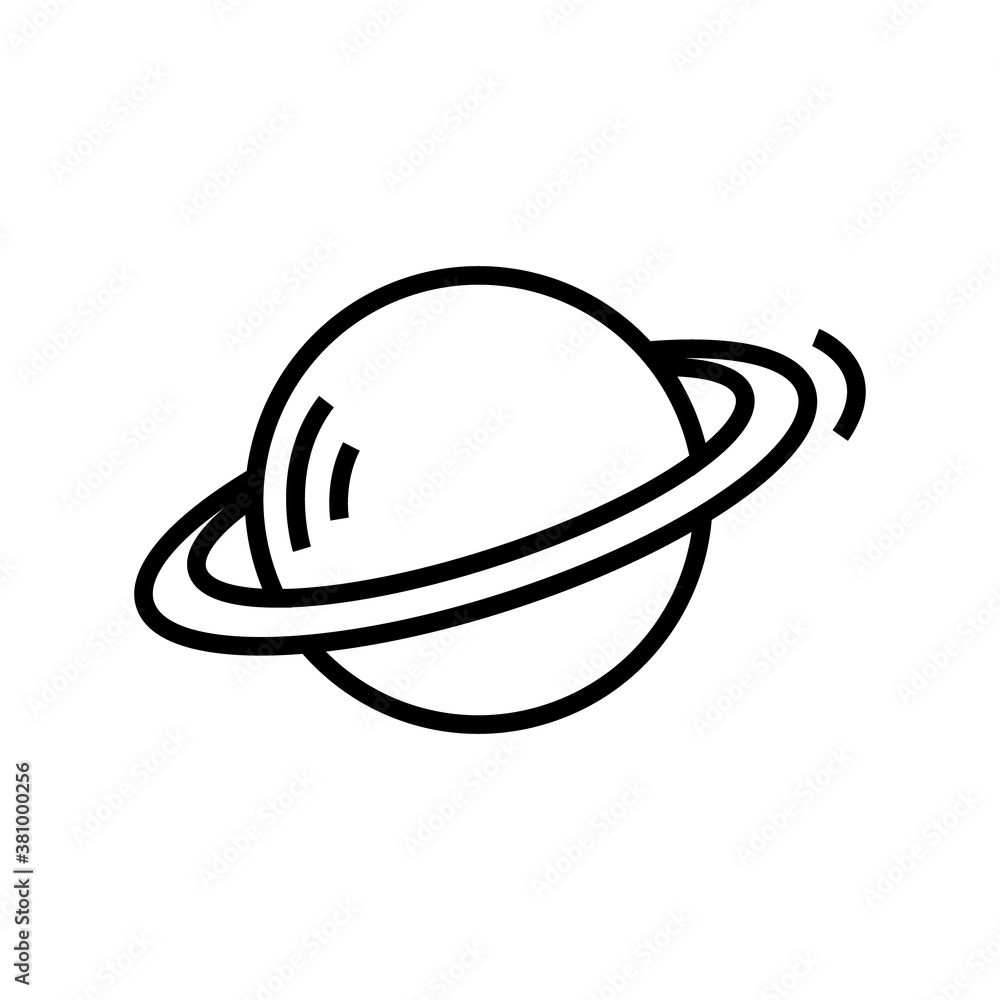 Poster saturn icon vector. saturn icon vector symbol illustration. modern simple vector icon for your desig