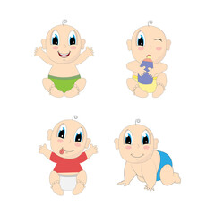 cute baby illustration design