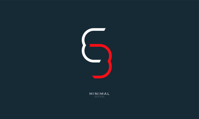 Obraz premium Alphabet letter icon logo EB