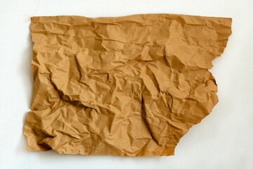 Obraz premium paper on light, white background.Crumpled Paper Wallpaper.crumpled paper sheet texture.Copy space