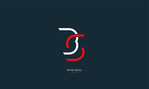 Alphabet letter icon logo BS