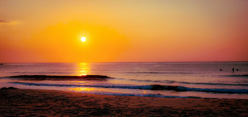 Fototapeta premium sunset on the beach