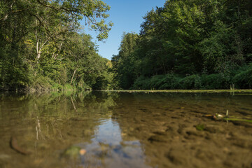 River Jagst in southern Germany.
